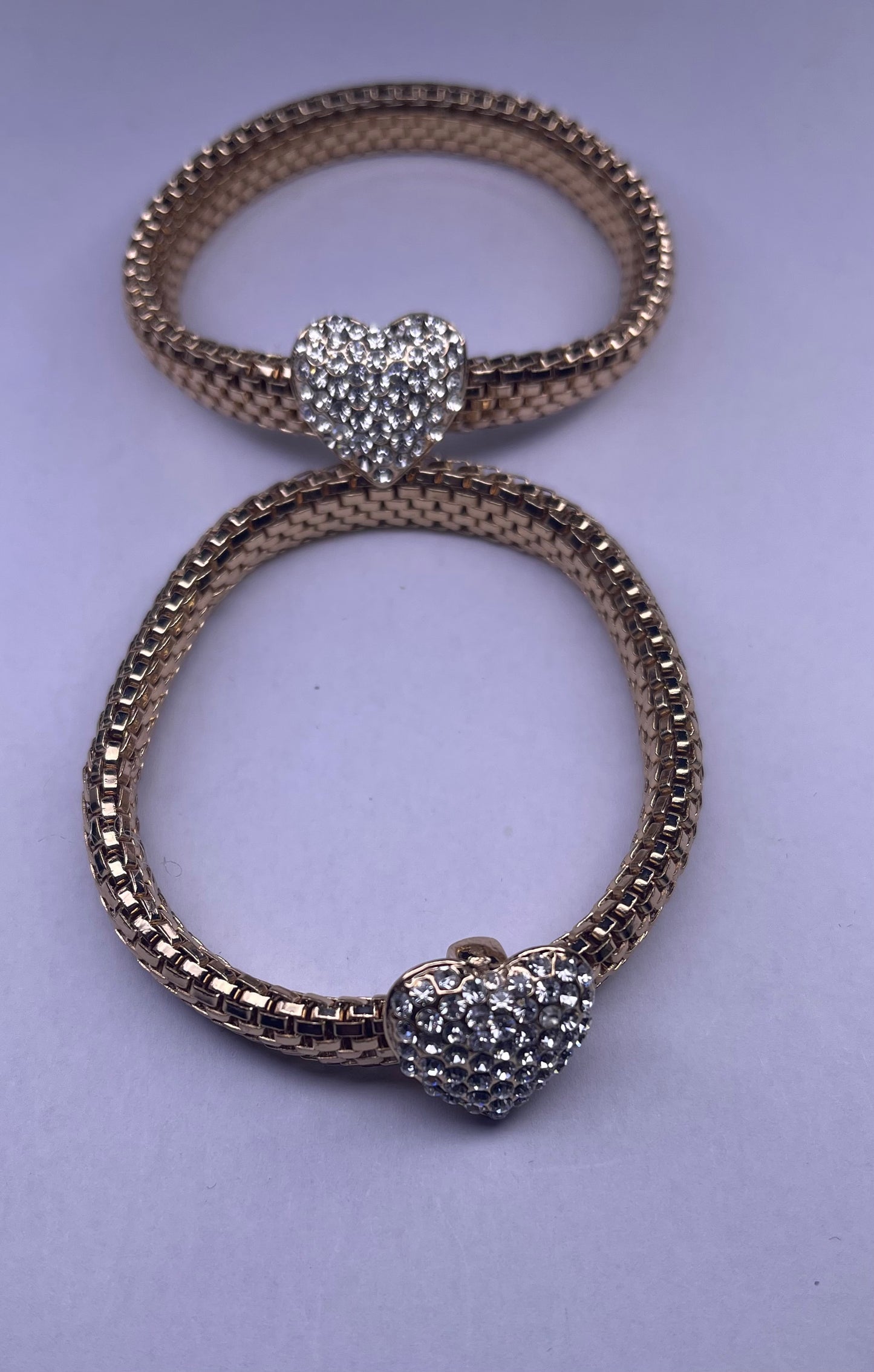 QEMD Bracelet or avec cœur en diamant. Gold bracelet with diamond heart