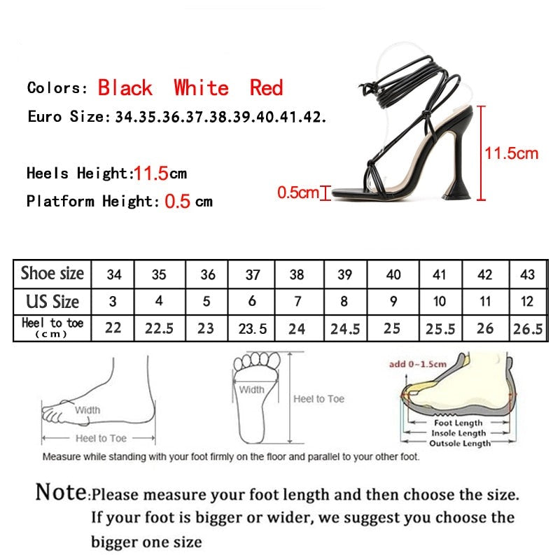 QEMD Women shoes Gladiator sandals high heels Sandals Summer Party Dress shoes cross strap Lace-up Pumps size 41 Sandales